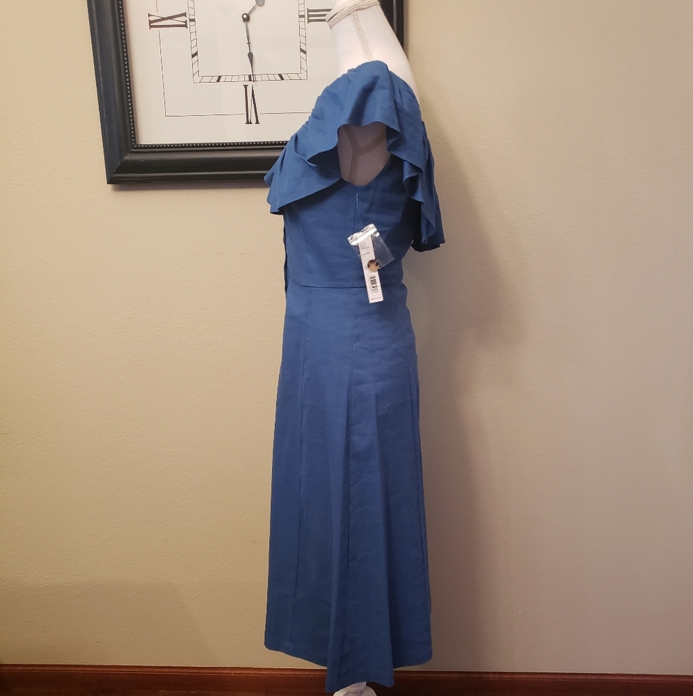 ANTONIO MELANI EMBER BUTTON DOWN DRESS - Picture 4 of 5